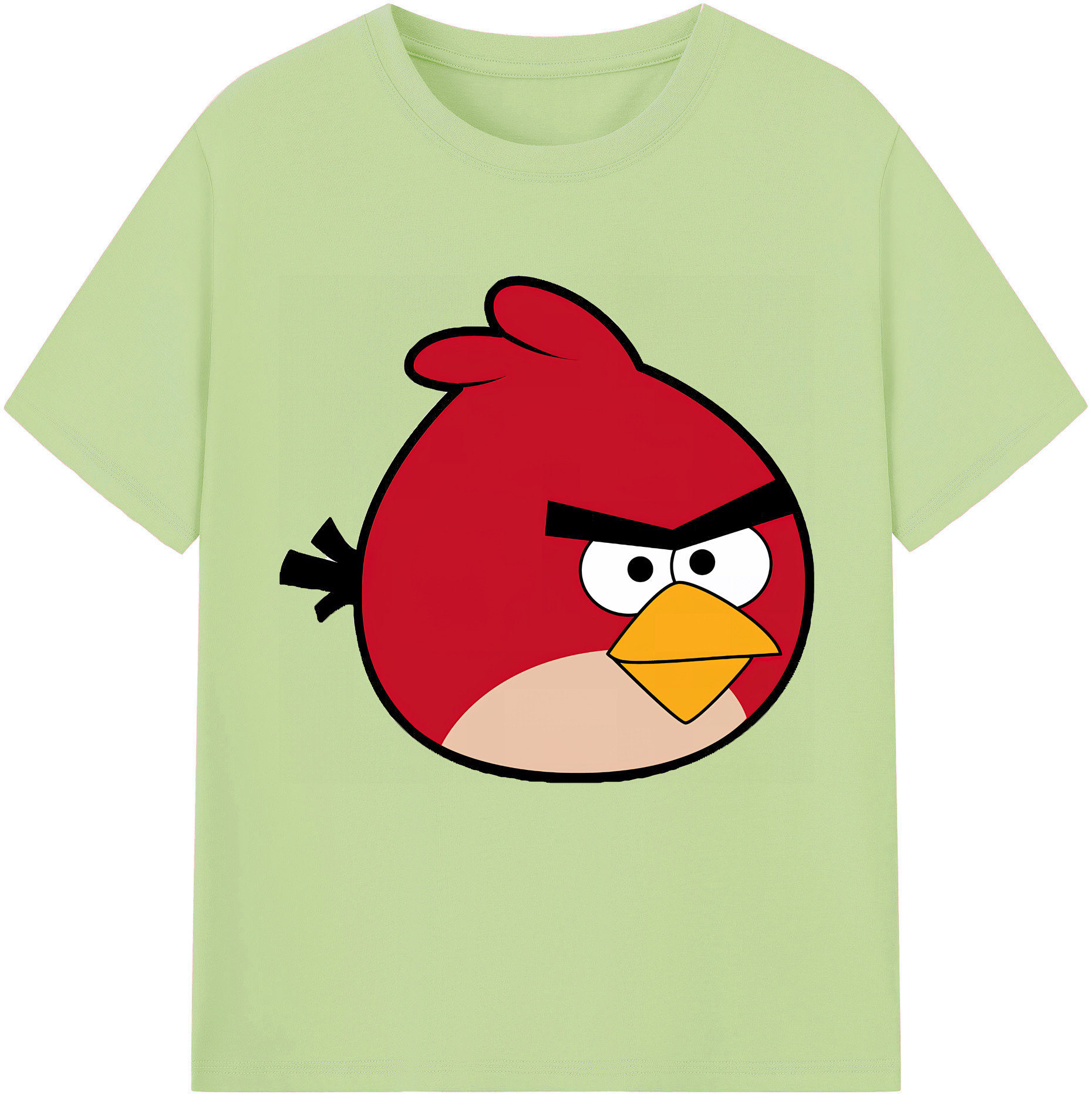 （画像用） Angry Birds アングリーバード 綿100％半袖Tシャツ（フロントプリント）